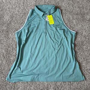 NWT PUMA MATTR Peak Contrast Women's Sleeveless Golf Polo Shirt Athleisure XXL